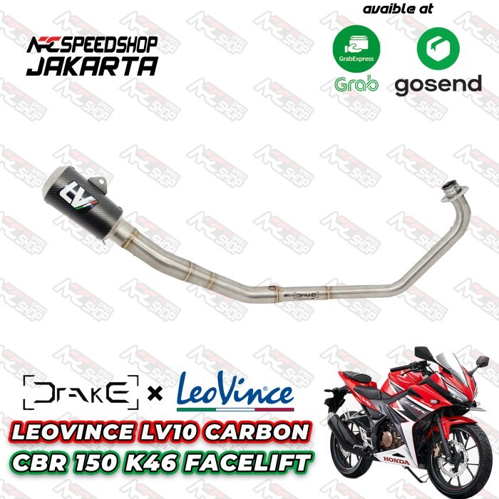 Knalpot Leovince Lv 10 Carbon Header Drake R9 Yamaha Mt15 #Original