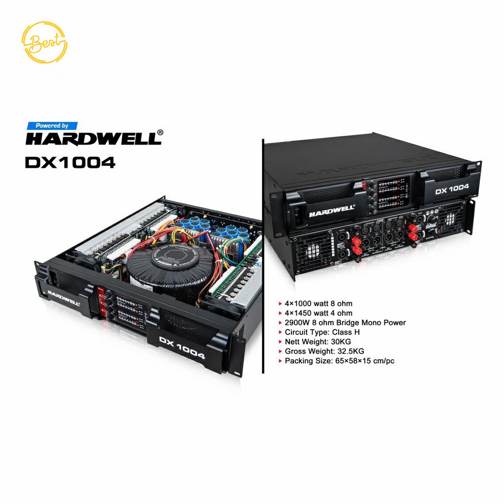 POWER AMPLIFIER HARDWELL DX 1004 (4CHANNEL) ORIGINAL