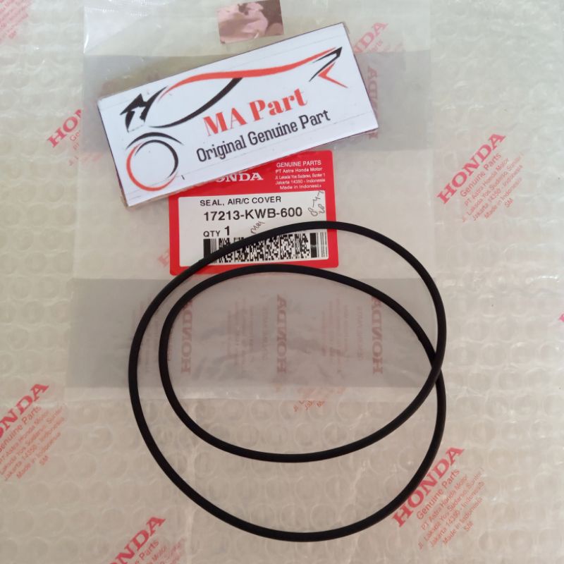 KARET SEAL SIL FILTER SARINGAN UDARA BLADE 110 REVO 110 SUPRA X 125 FI ORIGINAL 17213KWB600