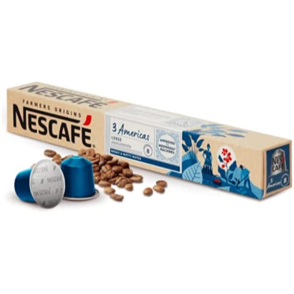 

Kopi NESCAFE Farmers Origins 3 Americas Lungo Arabica Robusta Coffee Capsules Pods