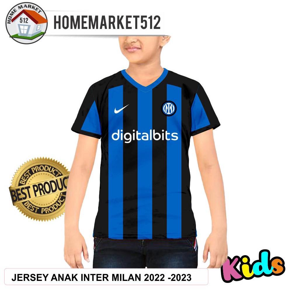 Jersey Anak Kaos Jersey Bola Anak Inter Milan 2022-2023 Kaos Jersey Printing Premium|HOMEMARKET512