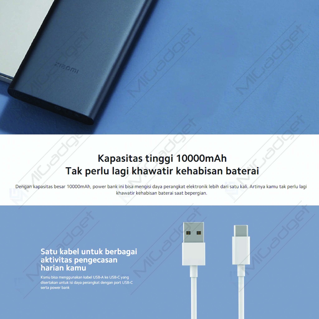 Powerbank Xiaomi Power bank 10000mAh 22.5W Fast Charging USB Type C