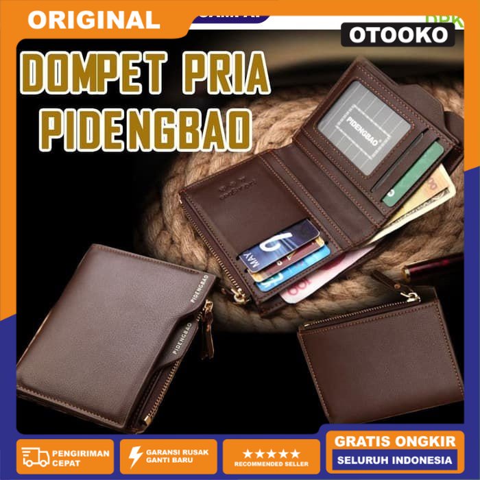 Dompet Pria Slim wallet Dompet Kartu Dompet kulit PINDENGBAO