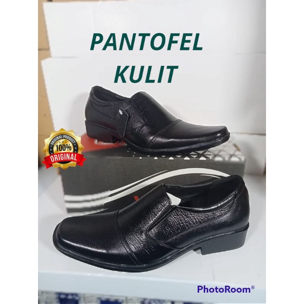 L17 Sepatu Pantofel Pria Kulit Keren Kerja Kantor Laki Cowok Dinas