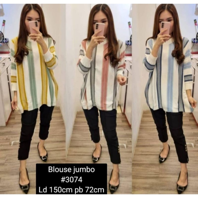 SWEATER RAJUT WANITA OVERSIZE PUTIH STRIPE LINE TURTLE NECK TANGAN SEMI BATWING 3/4 WANITA ATASAN RA