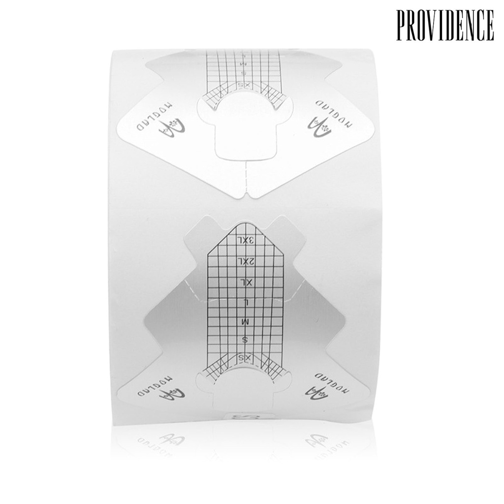 Providence 1tas/Roll Nail Tips Guide Self-adhesive Dustproof Moisture-proof Non-deformable Bentuk Ikan Aluminium Foil Panduan Ekstensi Kuku Salon Kuku