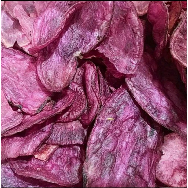 

keripik ubi ungu 250 gram renyah/gurih/mantap.