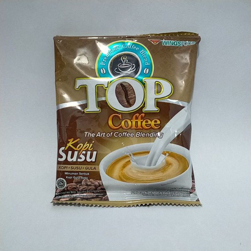

top kopi susu sachet isi 12pcs