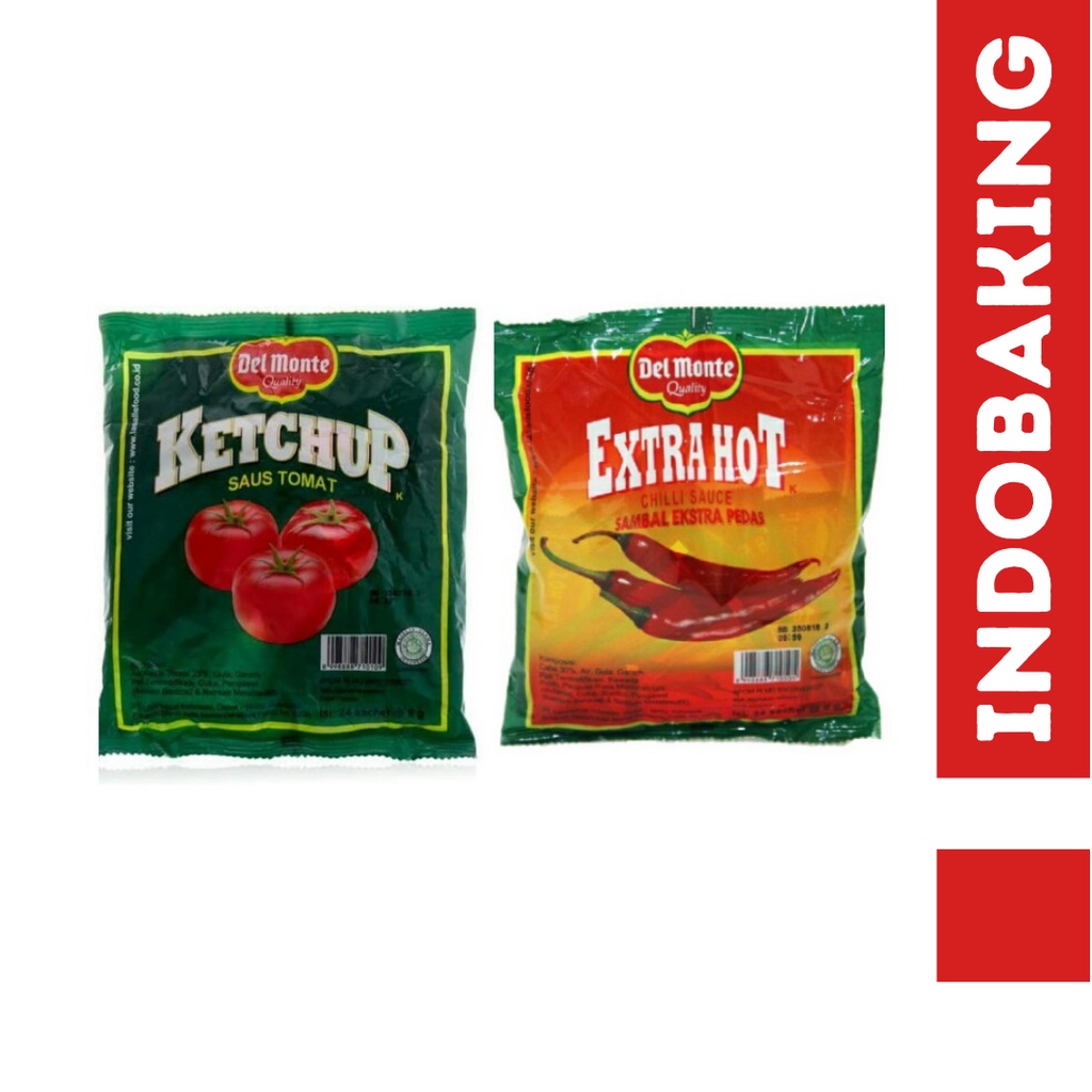 

Delmonte Saus Tomat Ketchup Sachet Saos Sambal Extra Hot Chili Sauce