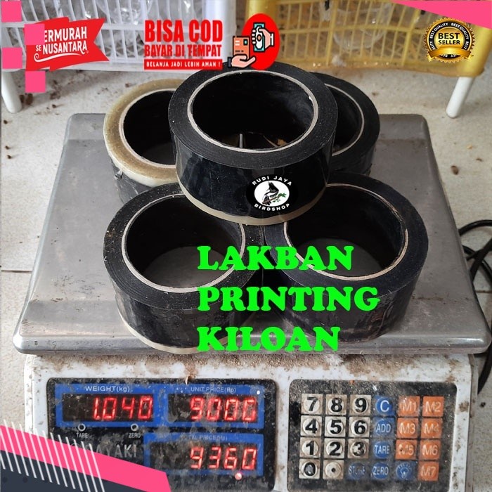 

] LAKBAN MURAH ISOLASI PRINTING CAP KILOAN 1 KG MURAH LEBAR 3 4 JARI