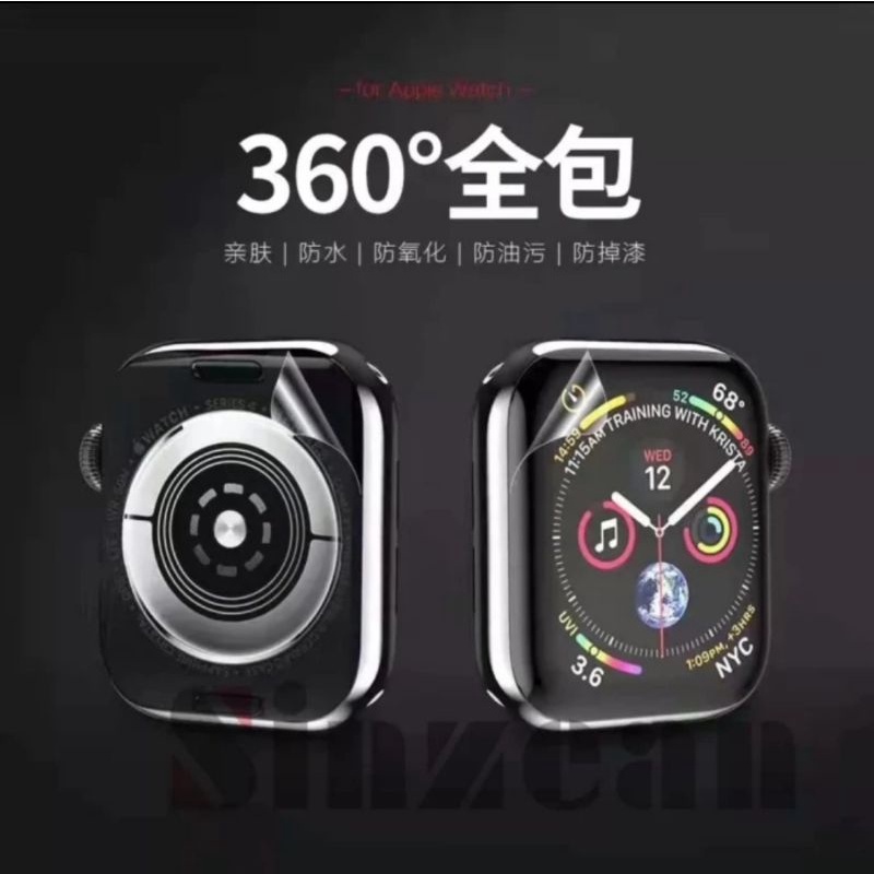 Apple watch 38 mm 40 mm 42 mm 44 mm 41 mm 45 mm ULTRA 49 MM anti gores hydrogel clear screen protector DEPAN + BELAKANG