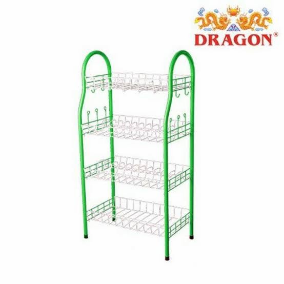 Rak Rak Piring Jadul / Besi Susun 4 Dragon