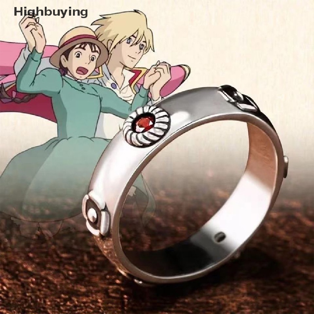 Hbid Howl's Moving Castle Ring Hauru Sophie Cincin Fashion Cosplay Props Birtyday Glory