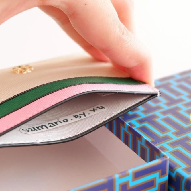 CARD WALLET TB BRANDED BURCH DOMPET KULIT ASLI CARD HOLDER KARTU TORY