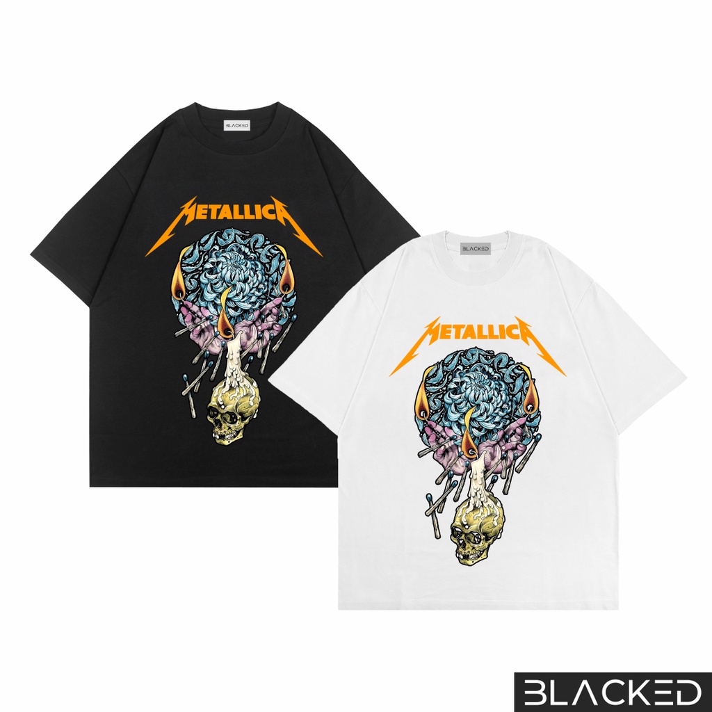 KAOS OVERSIZED METALLICA CANDLE / OVERSIZE TEES / BAJU OVER SIZE BAND