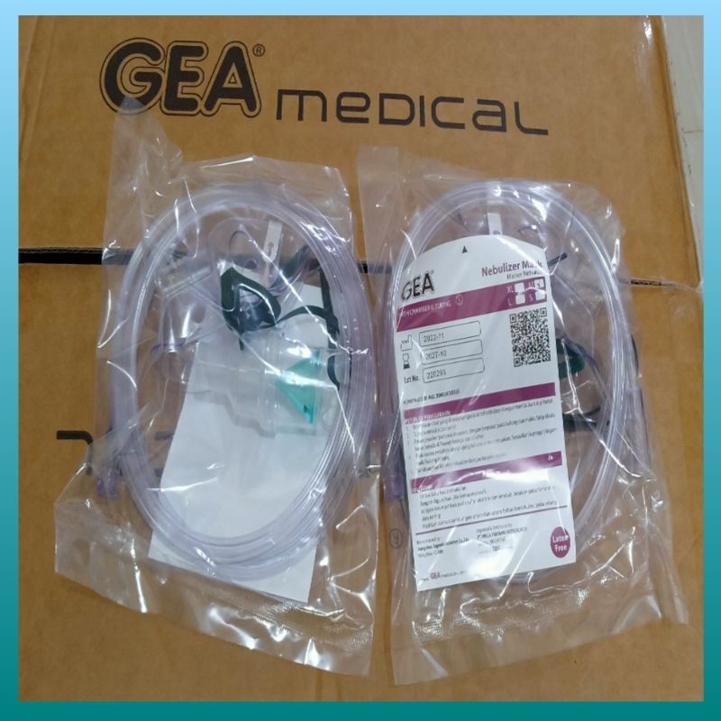 GEA-Masker Nebulizer Anak / Nebulizer Mask Child /Masker Nebulizer Children / Nebu Mask / Masker Uap Anak