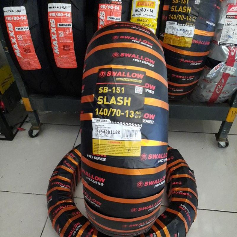 Ban Luar SWALLOW SB-151 SLASH 140/70 ring 13 Tubeless SOFT COMPOUND