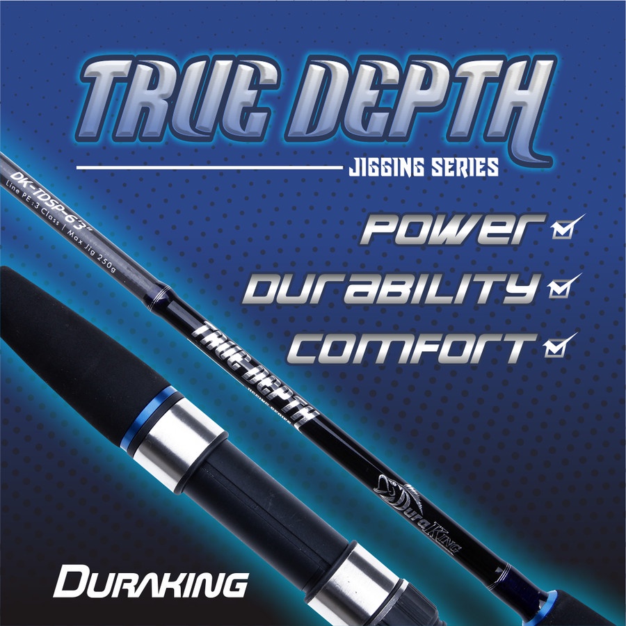 DURAKING JIGGING TRUE DEPTH TDSP 6"5" JORAN JIGGING SPINNING ROD