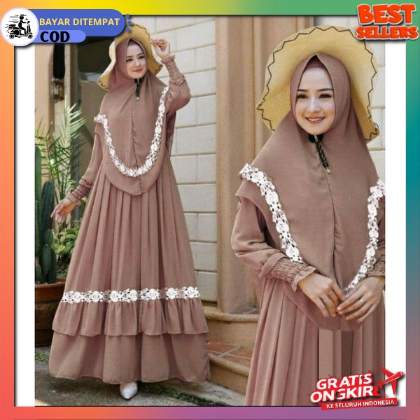 Baju Gamis Model Terbaru Bju Games Mewah Pakaian Gamis Import Games Cewek Hari Raya Ghames Syari Ter