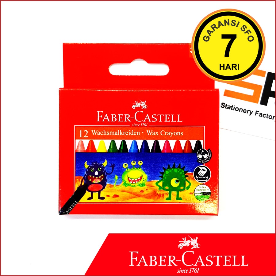 

Crayon Wax Faber Castell Isi 12 - SFO Semarang Official