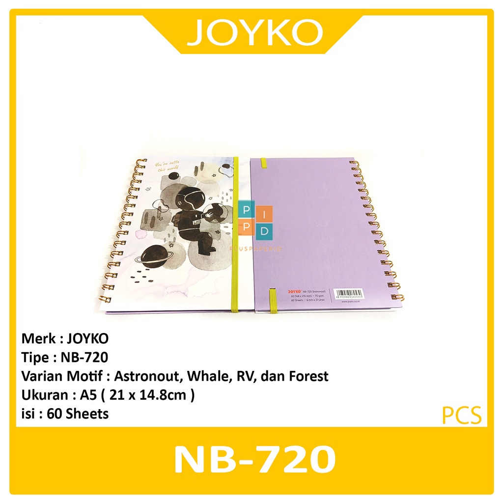 

JOYKO - Buku Catatan - Notebook NB-720 Motif Lucu - Pcs