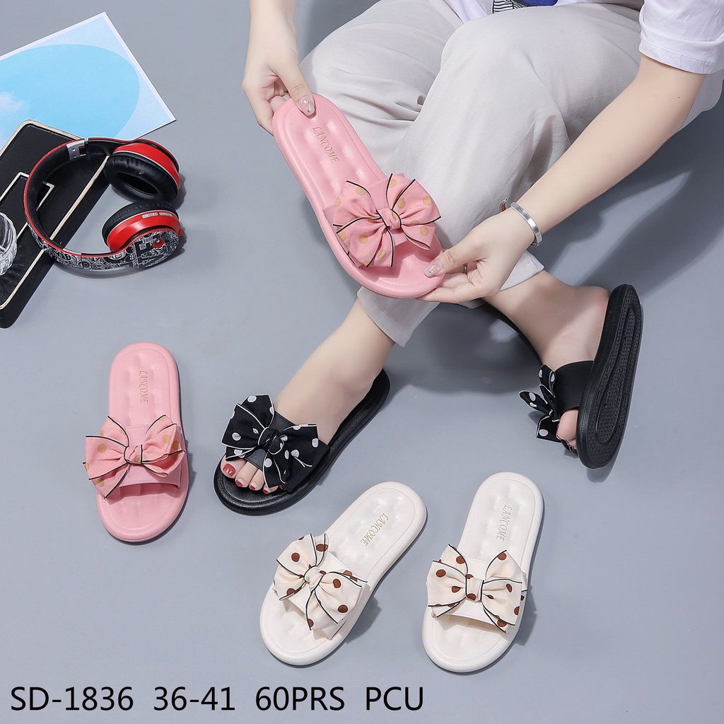 Sandal Jelly Wanita PIta POLKADOT DEWASA Import / Sandal Jelly Korean Import Jelly Soft Slipper Anti Slip Elastic Empuk PVC