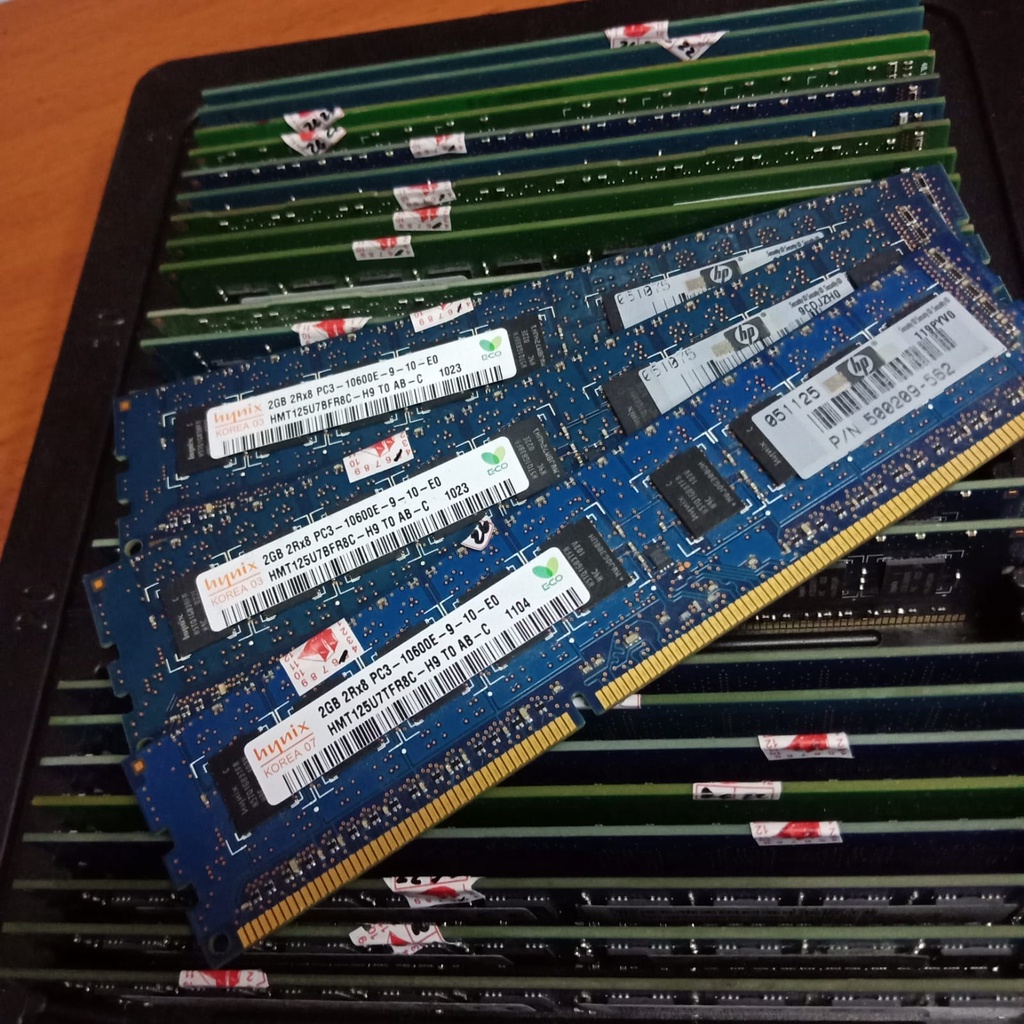 Memory Ram server 2GB DDR3 PC 10600E  ECC/MEREK HYNIX, NANYA, SAMSUNG &amp; MT Murah meriah