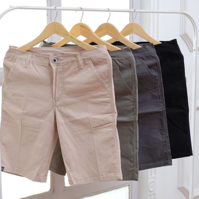 MURAH diskon 50% Celana pendek chinos drill pria/celana chinos pendek size 27-28