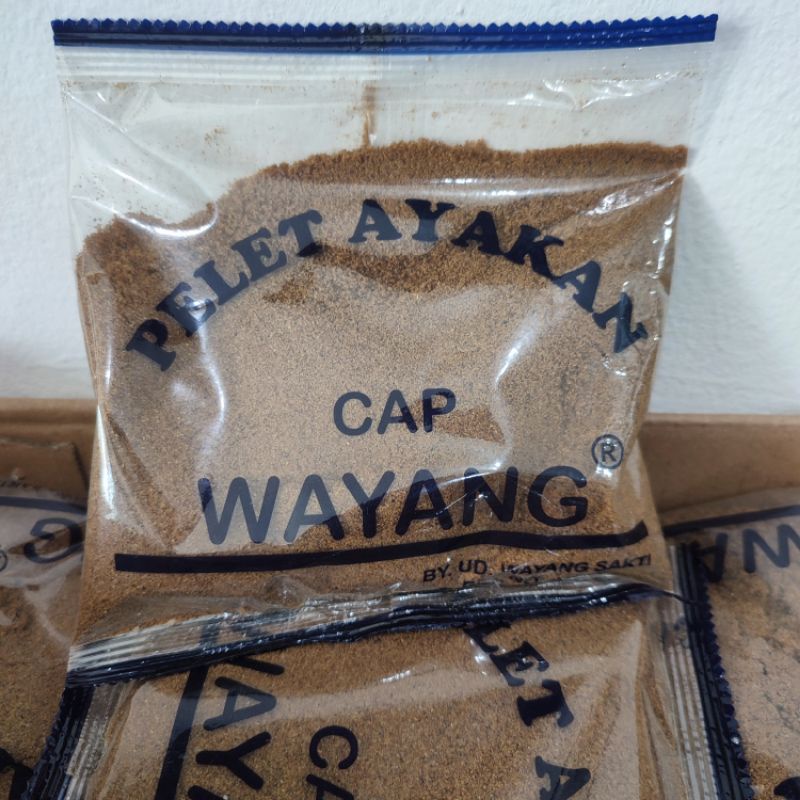 UMPAN PELET IKAN AYAKAN CAP WAYANG