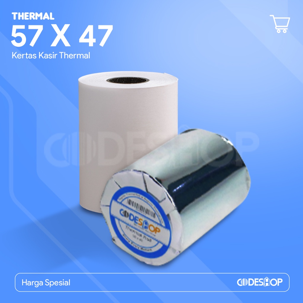 

KERTAS THERMAL 57X47 - THERMAL 58X50 - 57X47 CODESHOP