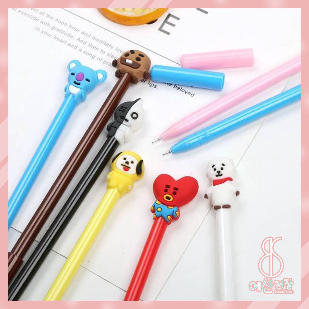 

[BS] BISA COD Kpop Pena Cute Cartoon Ballpoint Pen Pulpen - KP021