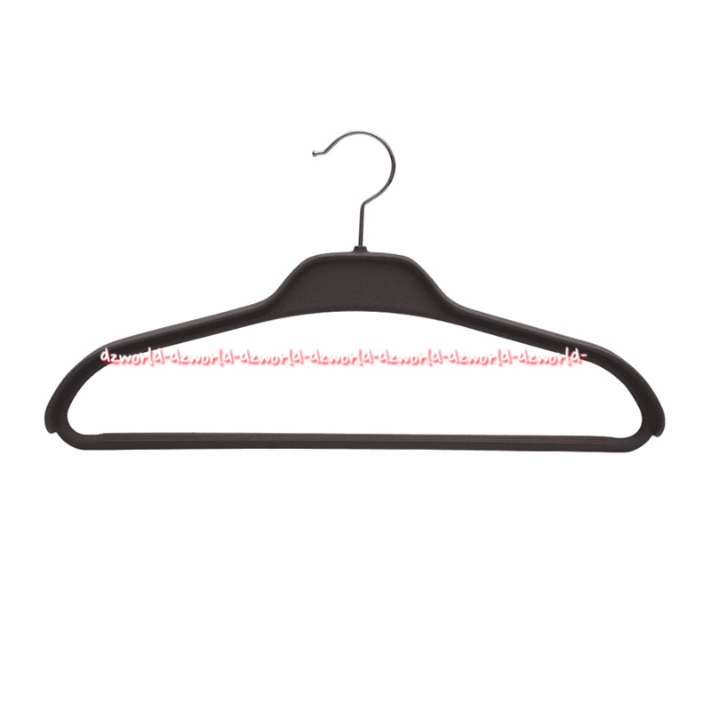 Stora Rubber Cloth Hanger Gantungan Hangers Bahan Karet Warna Abu Abu Hanger Plastik Rubber Coated Grey