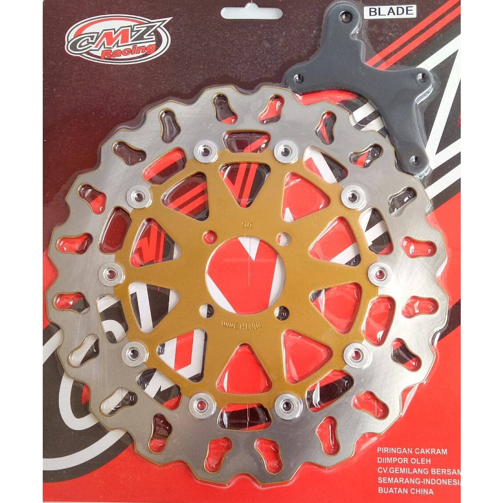 Piringan Cakram Blade Revo Absolute Supra X 125fi model Daytona Gerigi Disc Brake Lebar 300mm set Braket