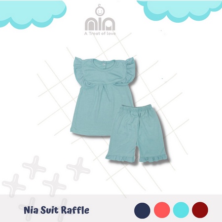 NIA Suit Raffle Setelan Bayi Premium With Raffle Size 3-12 Bulan