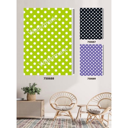 

Buku Tulis / Notebook / B5 / Hardcover / Polkadot Hijau / KAM