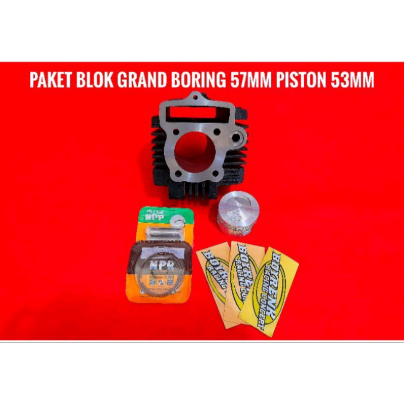 PAKET BORE UP BLOK GRAND SUPRAX PISTON 53 53.5-BOYRENK RACING