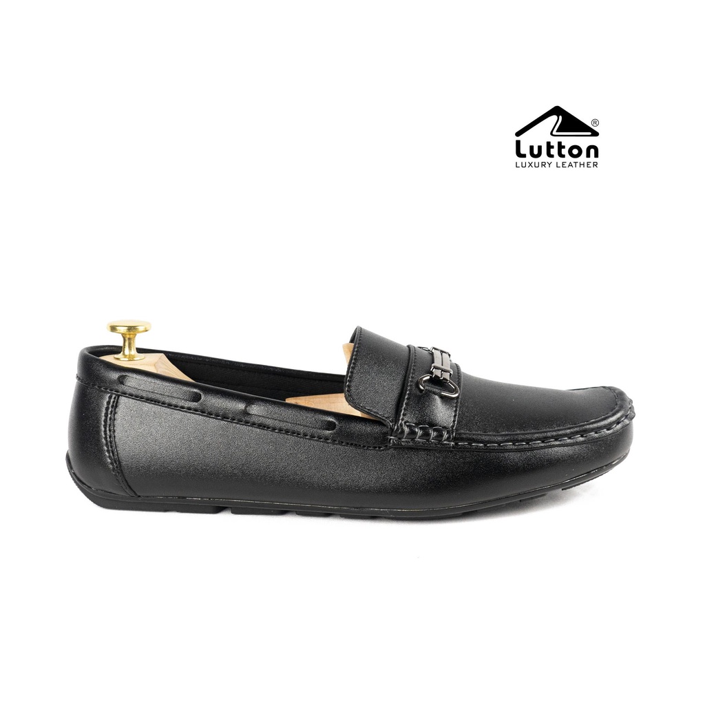 Sepatu Slip On Pria Lutton Papara Murah Sepatu Casual Murah Kuliah Kerja Berkualitas - SEPATU FORMAL PRIA CASUAL PERKANTORAN BLACK BROWN KULIT PU ASLI ORIGINAL COUNTRY BOOTS GAYA KEKINIAN MURAH  YUKA