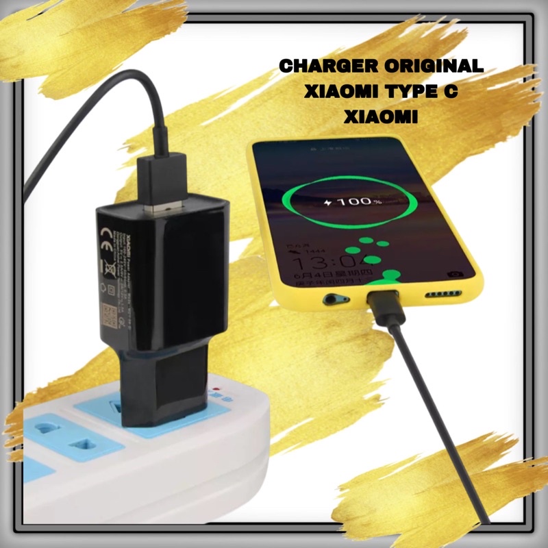 CHARGER KABEL DATA / CHARGING TYPE C XIAOMI ORIGINAL 100% NEW