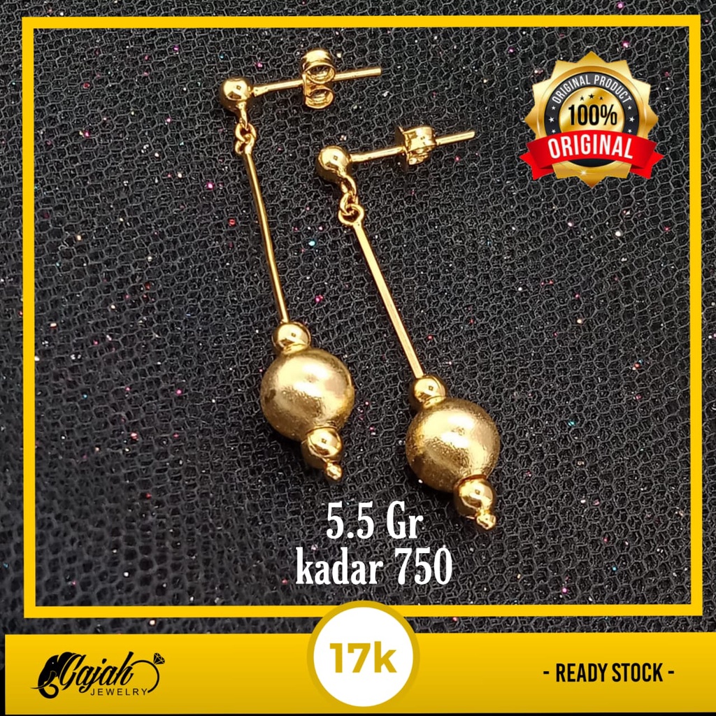 Anting Emas 17 K - 5.5 gr Kadar 750 - 2146