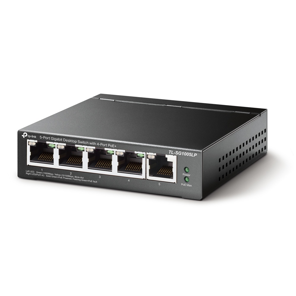 Tp-Link TL-SG1005LP 5-Port Gigabit Desktop Switch with 4-Port PoE+