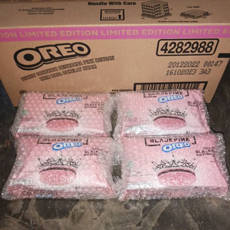 

LIMITED EDISION OREO BLACKPINK KOTAK FREE PC RANDOM 171Gram