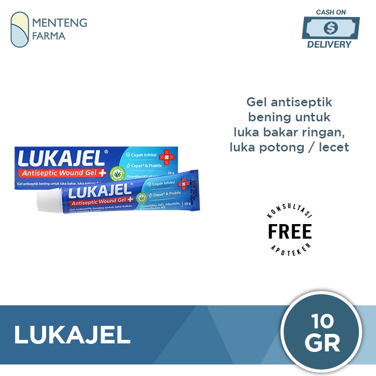 Lukajel 10 gr - Gel Antiseptik untuk Pengobatan Luka