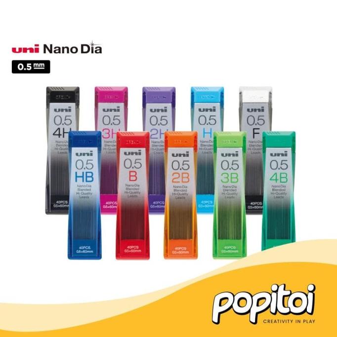 

TERMURAH UNI NANO DIA Pencil Lead Refill 0.5 mm Isi Pensil Mekanik Pilot Zebra