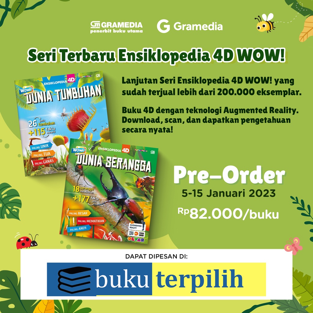 ENSIKLOPEDIA 4D WOW DUNIA SERANGGA - DUNIA TUMBUHAN