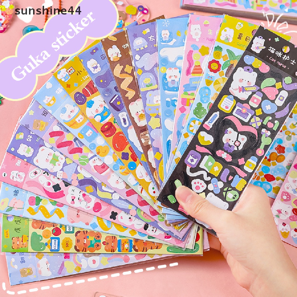 Sunshine Kawaii Kpop Photocards Stiker Hias Laptop Handphone DIY Dekorasi Sticker Alat Tulis Sekolah.