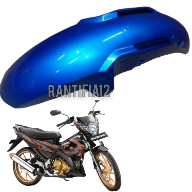 Slebor Depan Satria FU Facelift Spakbor Depan Satria FU Facelift warna Biru