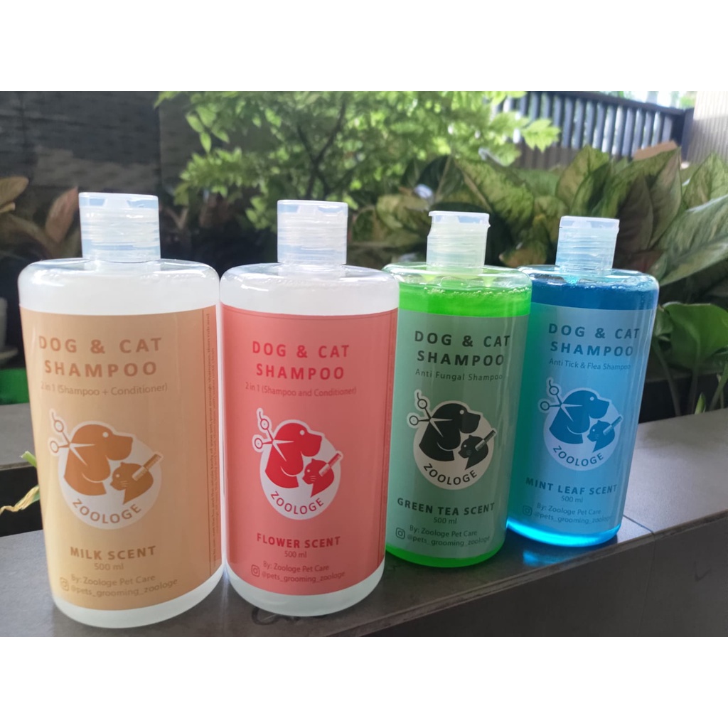 Zoologe Shampo Anti Kutu Kucing Anjing Mint Leaf 500ml