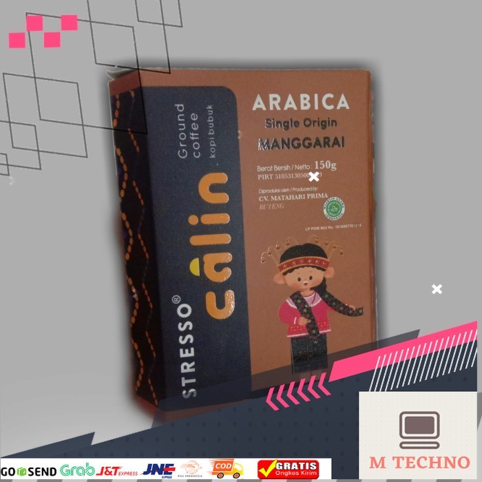 

Kopi Stresso Bubuk Arabika 150gr khas Labuan Bajo Flores Manggarai