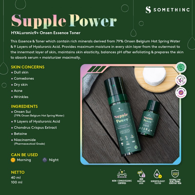 Somethinc Supple Power Toner / Glow Maker AHA BHA PHA Daily Clarifying Treatment Toner