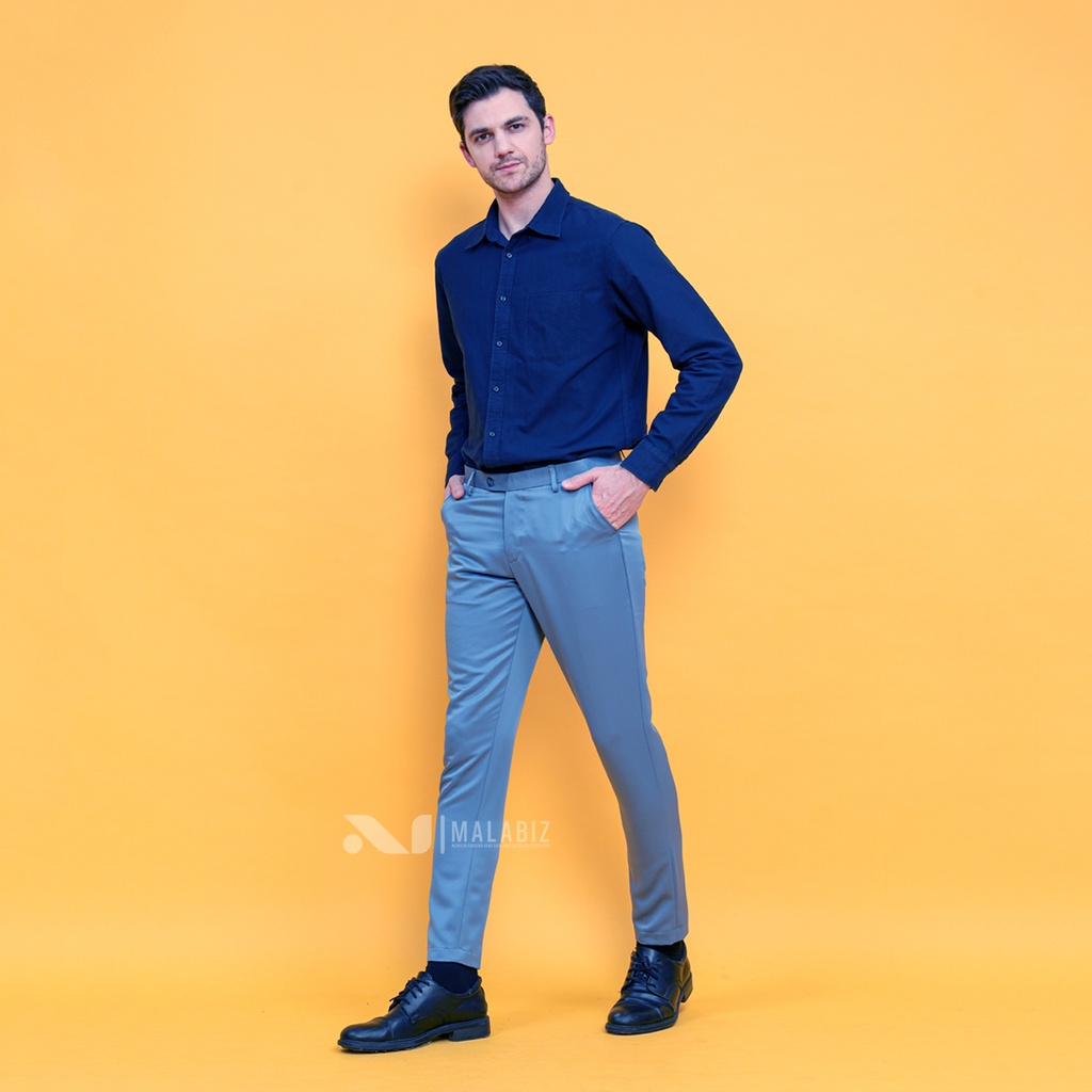 SKY - Celana Model Pencil Malabiz Skinny Ketat Untuk Acara Formal Kerja Kantor Bisnis Cassual Celana Kerja Pencil Celana Kantor Pencil Celana Formal Pencil Ketat Ultra SLim fit